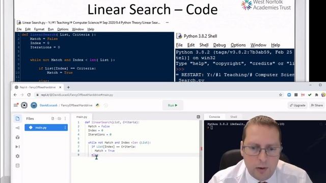 Linear Search Python смотреть онлайн