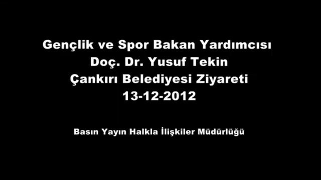 Spor Bakan Yardımcısı Doç. Dr. Yusuf Tekin Ziyareti смотреть онлайн