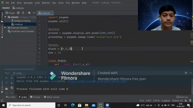 How to make snake game in Python pygame (part 4) | Snake Body смотреть онлайн