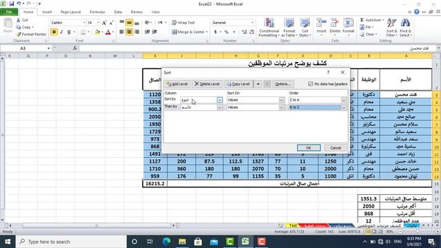 الدرس السادس فى Microsoft Excel 2010 - شرح Sort & Filter смотреть онлайн