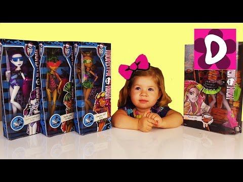 ✿ Куклы Monster High Обзор Монстер Хай 4 Куклы Монстр Хай Распаковка Monster High dolls unboxing смотреть онлайн