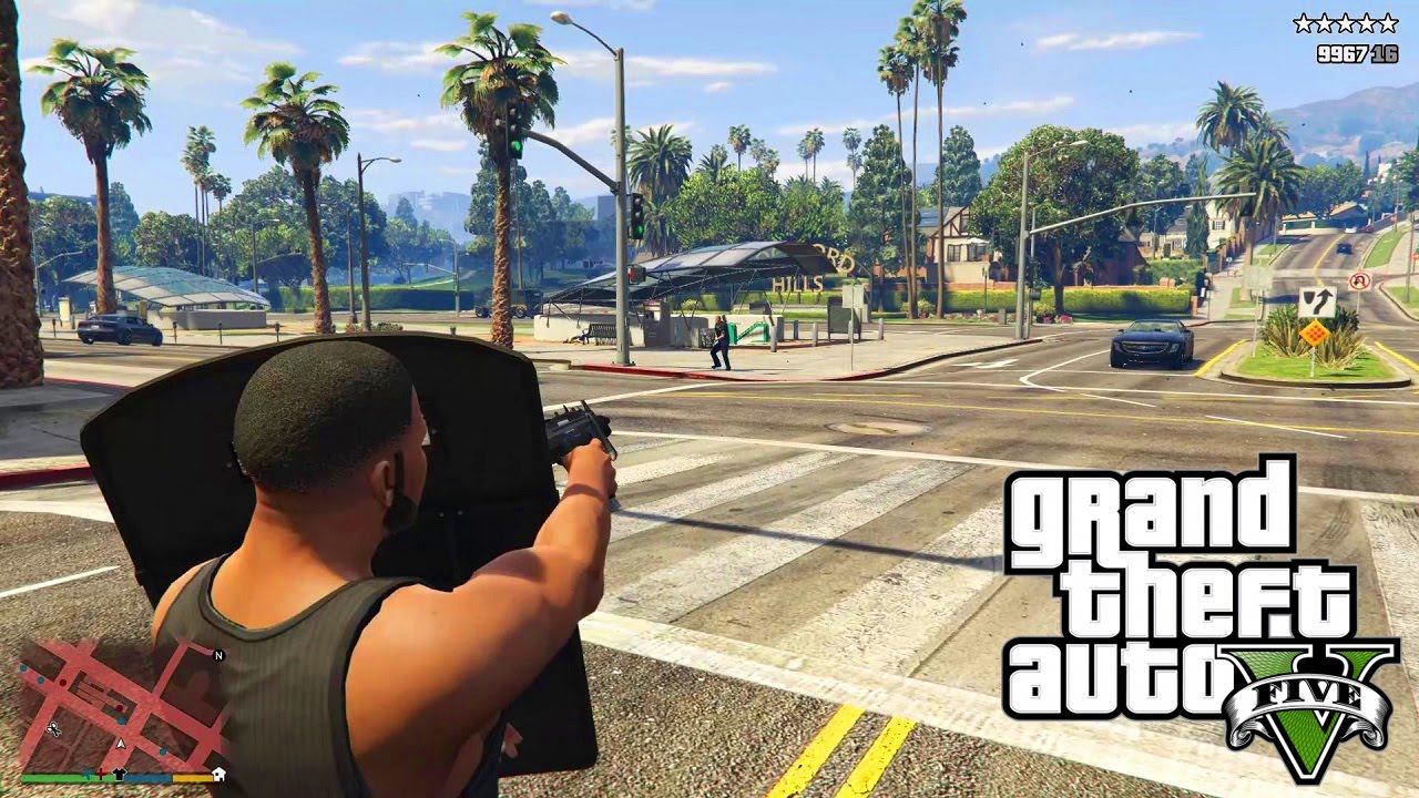 GTA 5 Shield Mod - ГТА 5 моды - установка мода смотреть онлайн