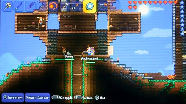 Terraria PSVITA #12 - MULTIPLAYER - Hardmode Unlocked + Wall of Flesh! смотреть онлайн