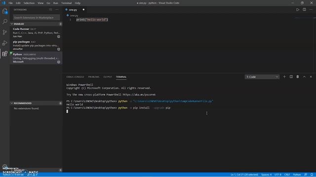 How to install python and it's libraries and a small start смотреть онлайн
