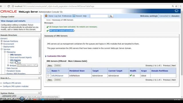 11.Weblogic JMS Configuration смотреть онлайн