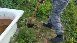 Makita DTW 1001Z (XWT07) бурим лунки в глине 150мм гайковертом