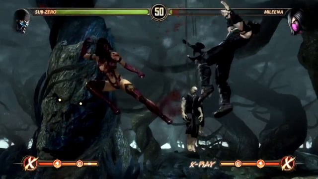 Mortal Kombat 9 Gameplay - Mileena vs Subzero смотреть онлайн