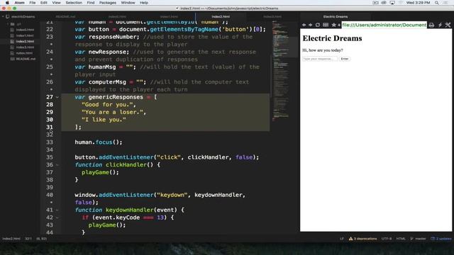 javascript setting up electric dreams смотреть онлайн