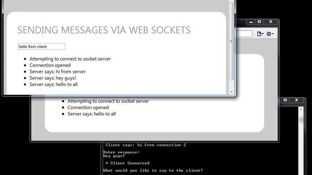 Demo Sending Messages HTML5. Web Sockets смотреть онлайн