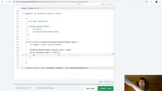 HackerRank Cycle Detection Solution Explained - Java смотреть онлайн