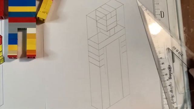 ISOMETRIC LEGO MAN-GRAPHICS-TECHNICAL DRAWING-VISUAL COMMUNICATION смотреть онлайн