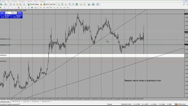 EUR/USD 26.08.16 Итог за день: +42$ Итог за неделю: +126$, Итог за месяц: +740$ смотреть онлайн