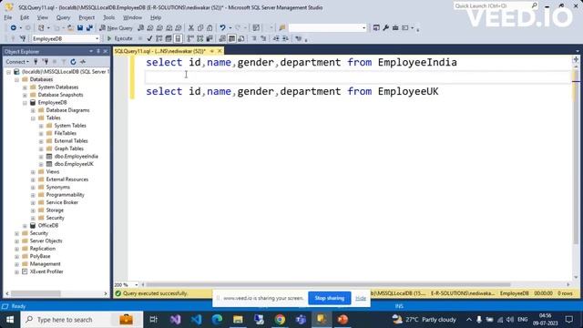 Day-17) Union and Union all in sql server with interview questions in hindi смотреть онлайн