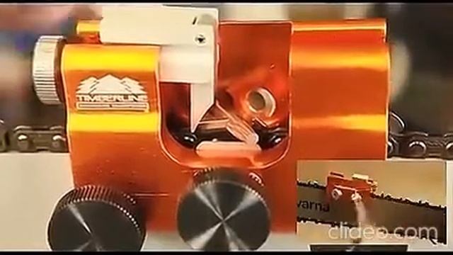 Простой и портативный переносной точильный инструмент для бензопилы. смотреть онлайн