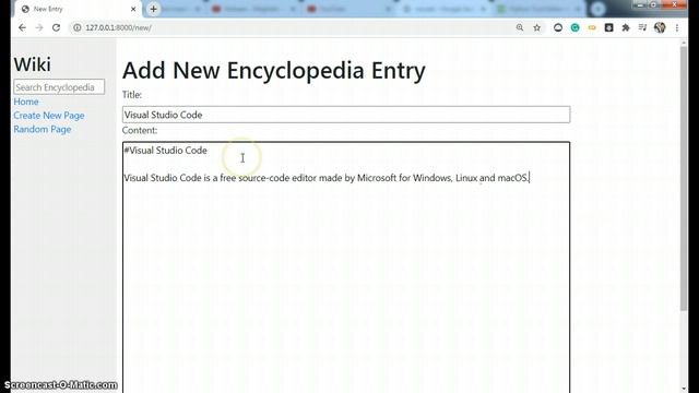 Simple Wiki Like Website Using Django/Python смотреть онлайн