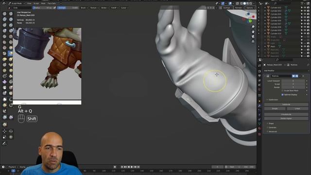 12. More detailing - Create a commercial game 3D character смотреть онлайн