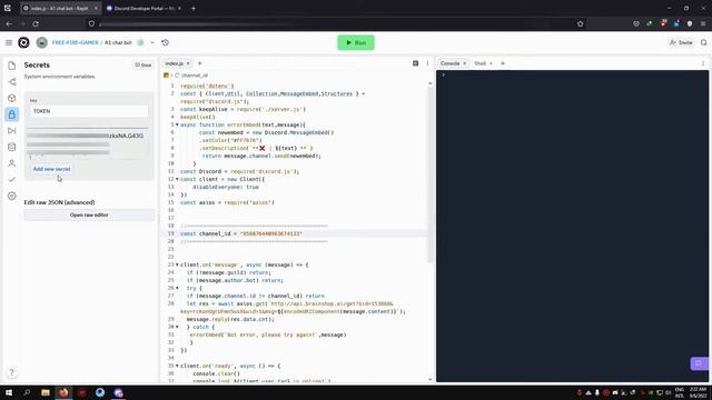 How to make A1 chat bot discord replit смотреть онлайн