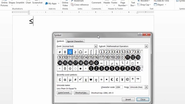 Insert a Symbol or Special Character in Word смотреть онлайн