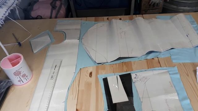 Обережная одежда. Раскрой блузы с цельнокроеным рукавом