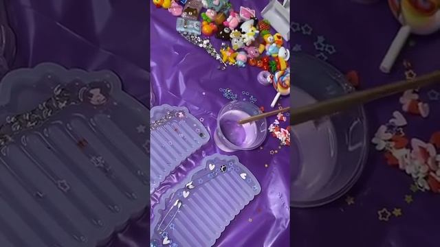 Расческа из эпоксидки *голубая* смотреть онлайн