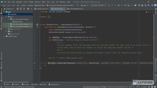 How to load an URL inside Web View in Android | Kotlin смотреть онлайн