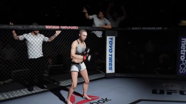 Rose Namajunas vs. Ronda Rousey (EA Sports UFC 3) - CPU vs. CPU - Crazy UFC ?? смотреть онлайн