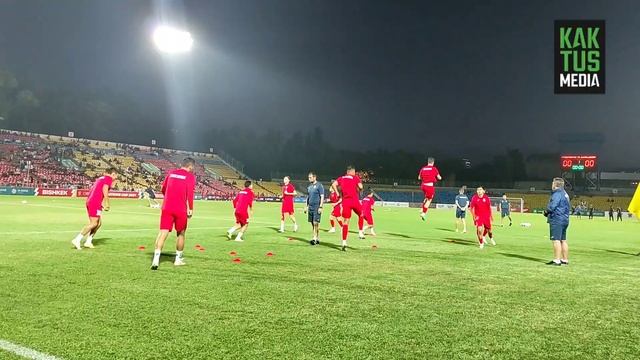 Предматчевая разминка футболистов Кыргызстана смотреть онлайн