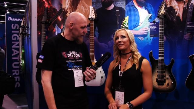 Nita Strauss talks Ibanez with Jason McNamara NAMM 2019 смотреть онлайн
