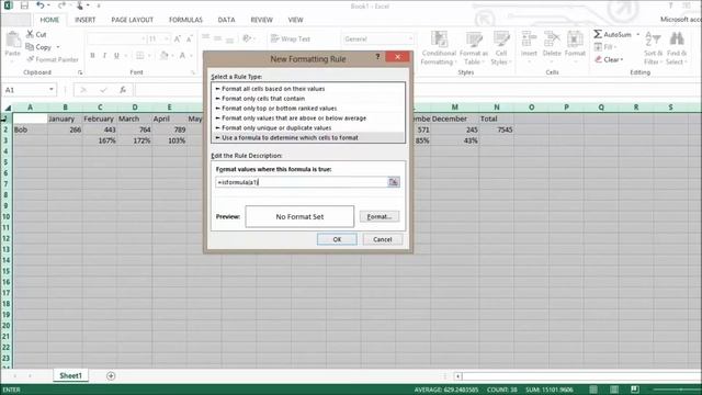 Excel 2013: Format all Cells Containing a Formula Using ISFORMULA смотреть онлайн