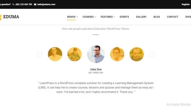 Education WordPress Theme Education WP смотреть онлайн