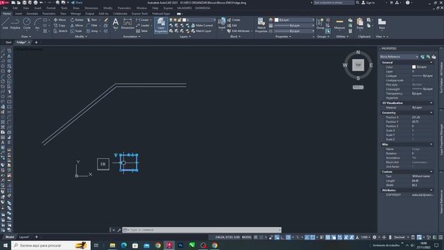 Autocad Dynamic Block - Fridge (Plan) смотреть онлайн