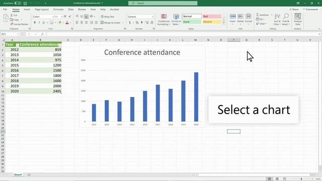 HOW TO CREATE CHART IN EXCEL смотреть онлайн