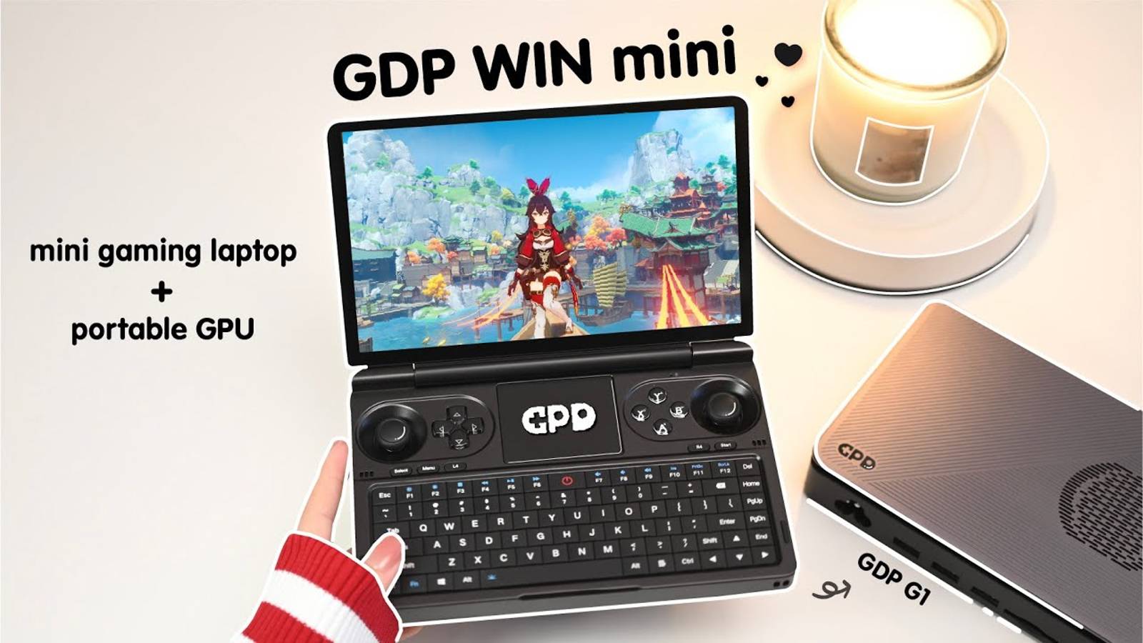 🌻a Tiny【Gaming】laptop ： GPD Win Mini 2024 8840U + EGPU 📦 32GB 2TB 🎮Genshin