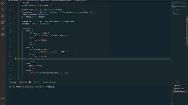 Mobile Service Provider Programming Challenge in Java смотреть онлайн