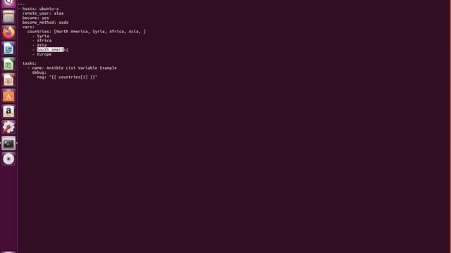 Ansible array Variables Example смотреть онлайн