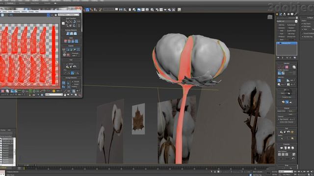 Моделирование Хлопчатника в 3d max. Hair and Fur (WSM) смотреть онлайн