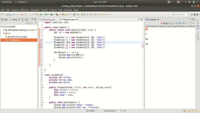 #5 HashSet In Collection Java | Hashing Technique | HashCode | Java Collection | Coding Rail смотреть онлайн