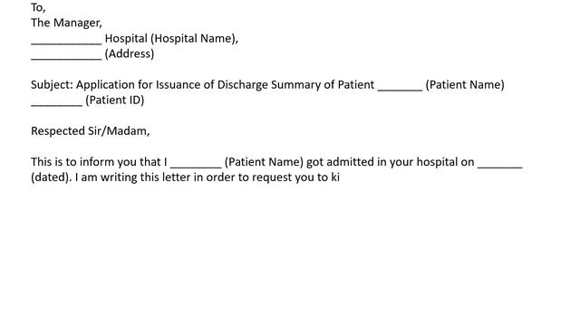 How to Request Discharge Summary from Hospital | Letters in English смотреть онлайн