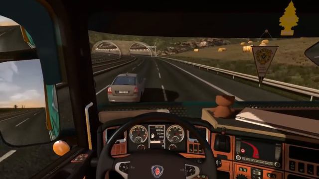 Euro truck Simulator 2 - Scania Tuning Mod смотреть онлайн
