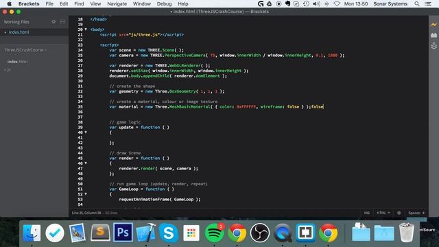Three.js Tutorial 2 - Draw Geometry смотреть онлайн