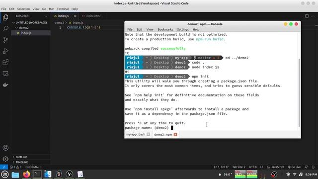 lesson 03: how node run react application смотреть онлайн