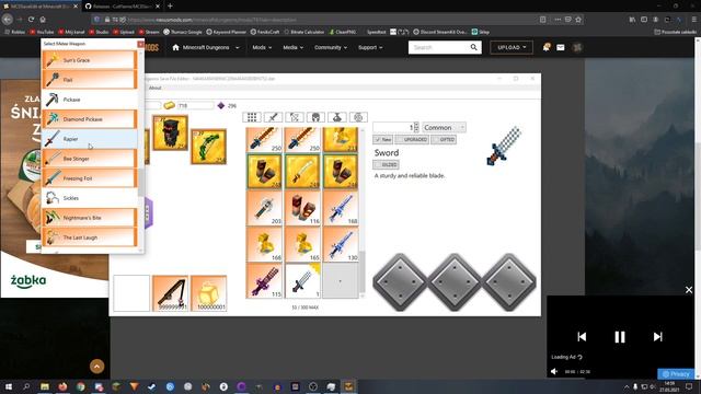 Jak zdobyć OP ekwipunek BEZ CHEATENGINE [Minecraft Dungeons][McD Save Edit] смотреть онлайн