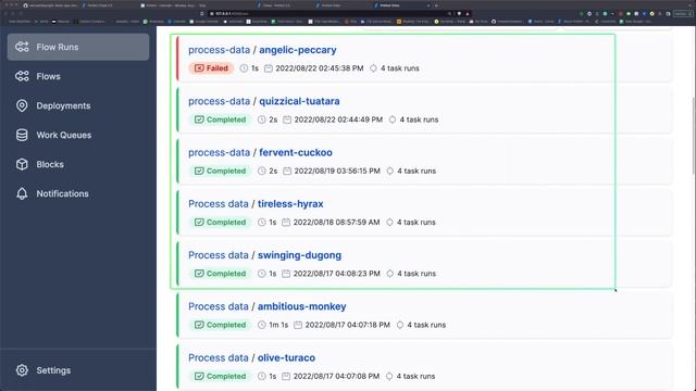 Observe Data Pipelines through Prefect Orion Server смотреть онлайн