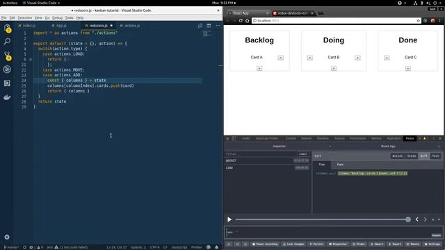 React Redux Kanban Tutorial - Part 2, Adding Redux смотреть онлайн