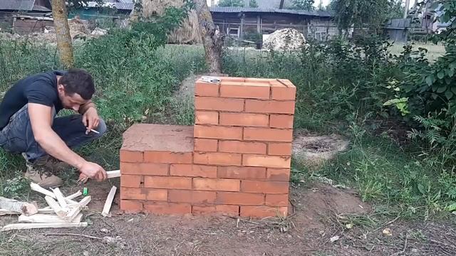 Самая простая печь для жарки шашлыка.)))) смотреть онлайн