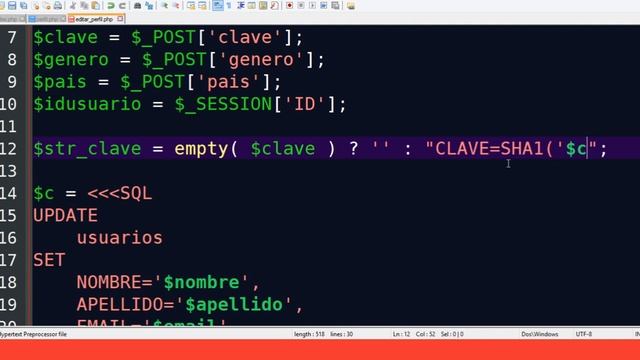 Curso BackEnd U3·33 - Manejo de Usuarios: Editar perfil - PHP смотреть онлайн