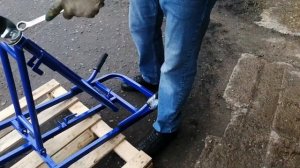 Тележка грузовая трансформер ТГУ-200П / ТГУ-300П с полкой