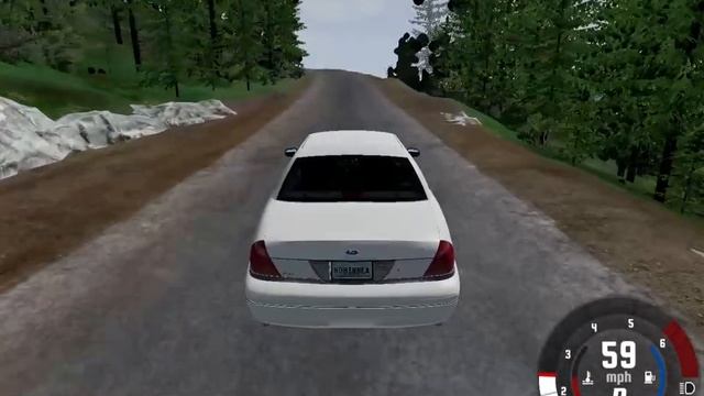 BeamNG.drive - Just Driving Around Cliff Roads in Ford Crown Victoria смотреть онлайн