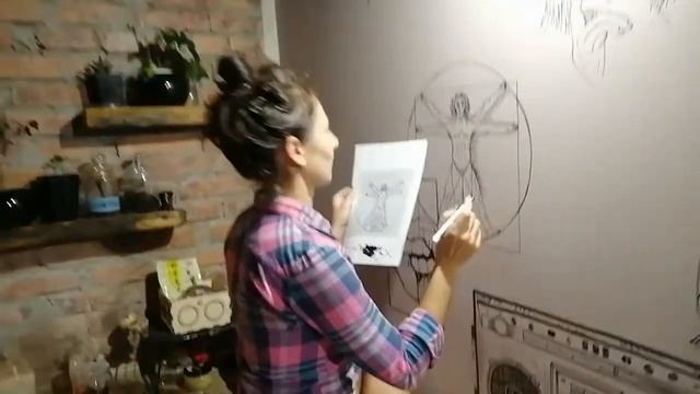 Серия 17. Крутой Фартук кухни, Рисуем маркером, Граффити в квартире ,drawing with a marker#рисунки смотреть онлайн