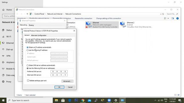 Change dynamically IP V4 Address to static IP address in windows 10 смотреть онлайн